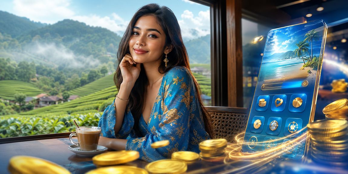 Suasana permainan kasino hiburan Malaysia dengan meja blackjack dalam talian di platform fio2
